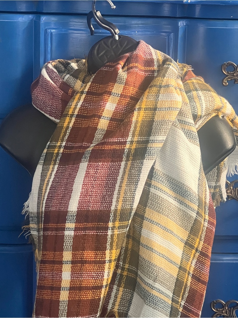 X-Large Plaid Scarf/Wrap